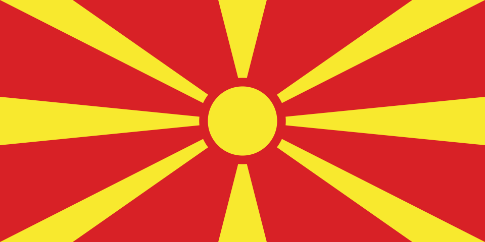North Macedonia Flag
